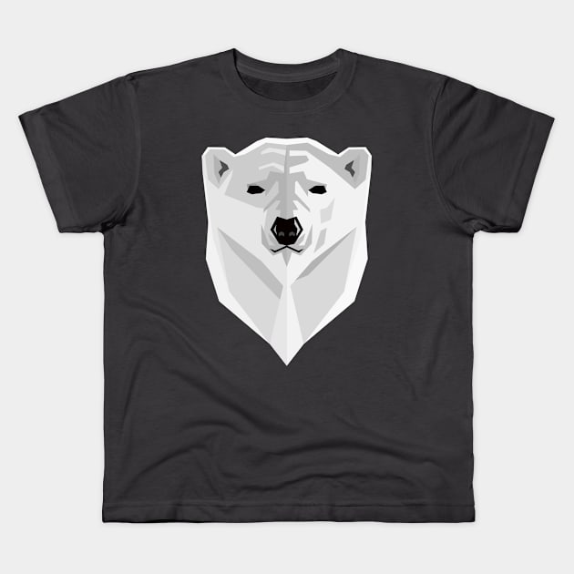 White Polar Bears, Wild Bears Kids T-Shirt by Cds Design Store